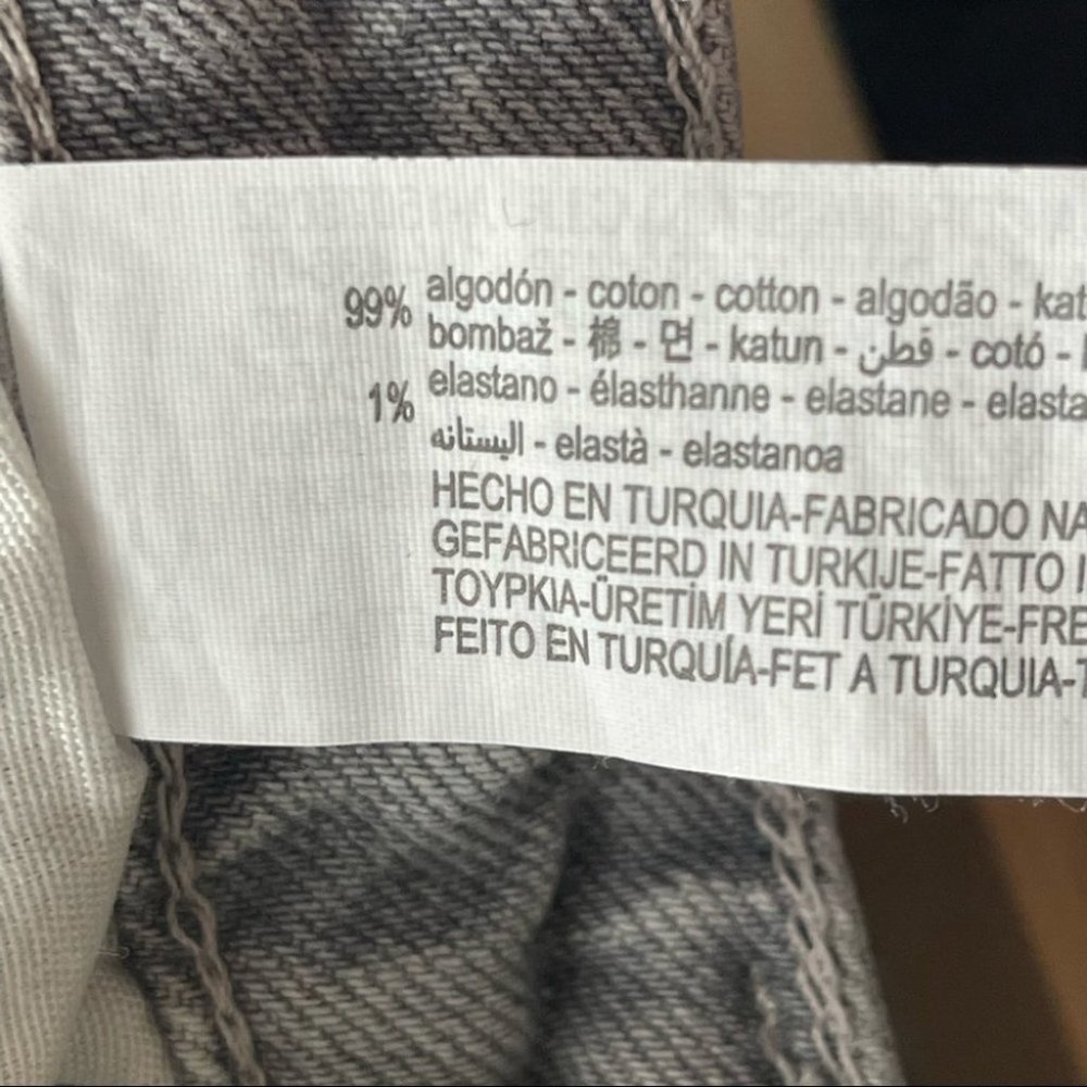 ❌SOLD❌ 𝅺Zara high rise slim straight grey jeans distressed women's size 8 - Picture 13 of 13